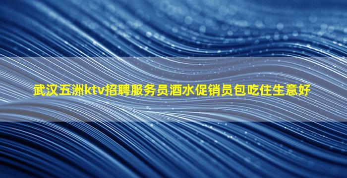 武汉五洲ktv招聘服务员酒水促销员包吃住生意好